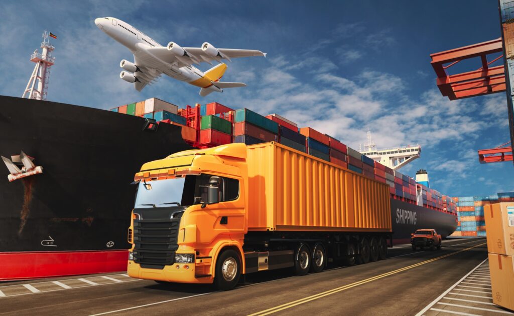 Transporte de carga terrestre entre puertos